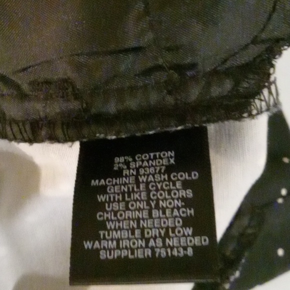 Liz Claiborne Black Leggings with White Dots - Picture 5 of 5